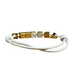 Prada Nappa Leather Logo Embellished Bracelet