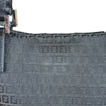 Fendi FF Black Canvas Logo Tote