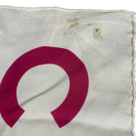 Chanel Vintage Large Block Text Logo Silk Scarf