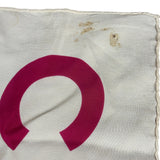 Chanel Vintage Large Block Text Logo Silk Scarf