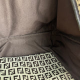 Fendi Vintage FF Canvas Print Zip Shoulder Tote