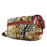 Prada Multicolor Nylon Leather Trim Shoulder Bag