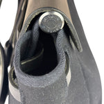 Hermes Black Leather Trim Herbag Two-Way Bag
