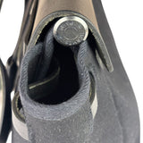 Hermes Black Leather Trim Herbag Two-Way Bag