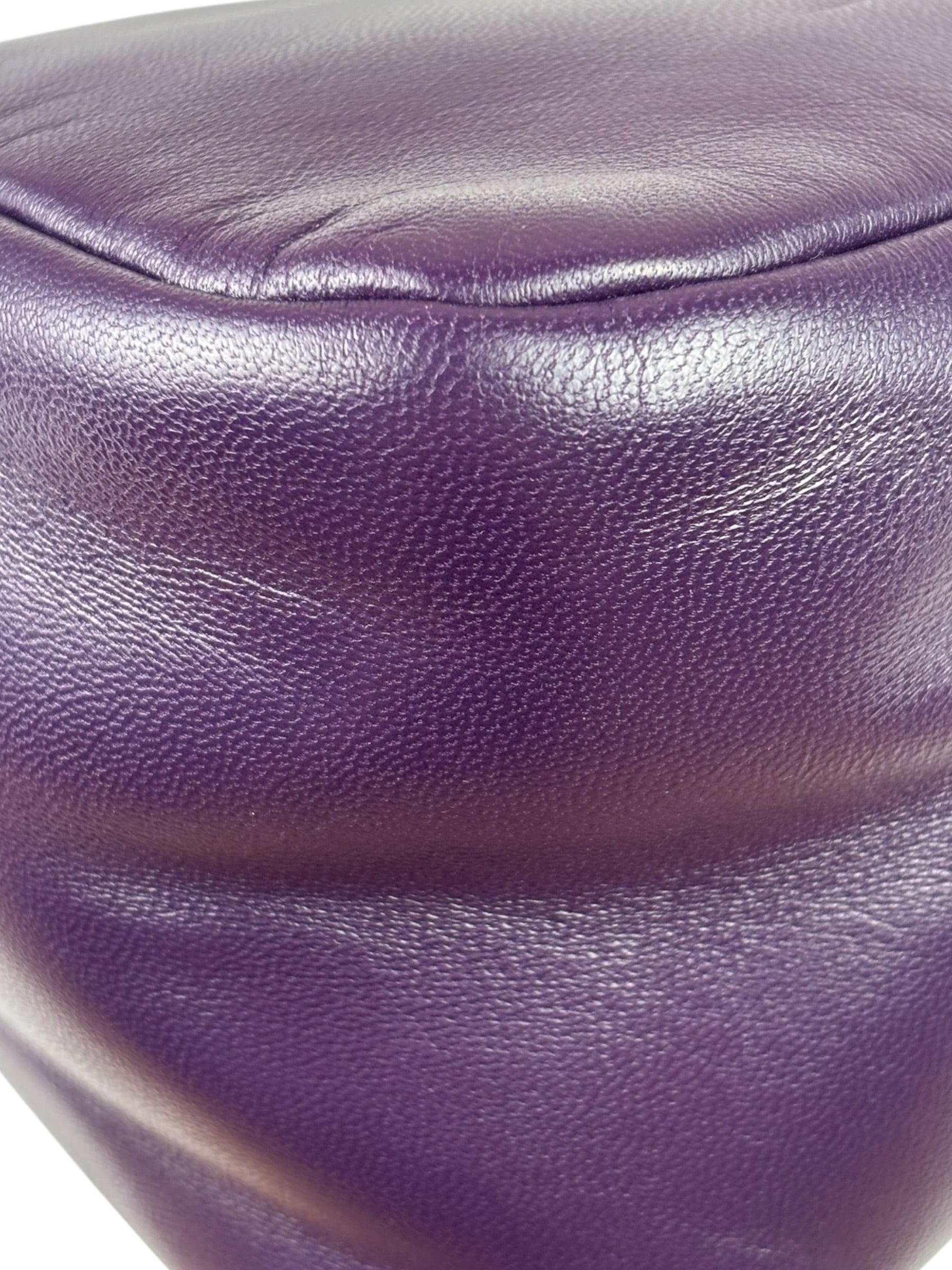 Prada Purple Nappa Leather Triangle Two-Way Bag