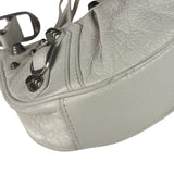 Balenciaga White Lambskin Le Cagole Shoulder Bag