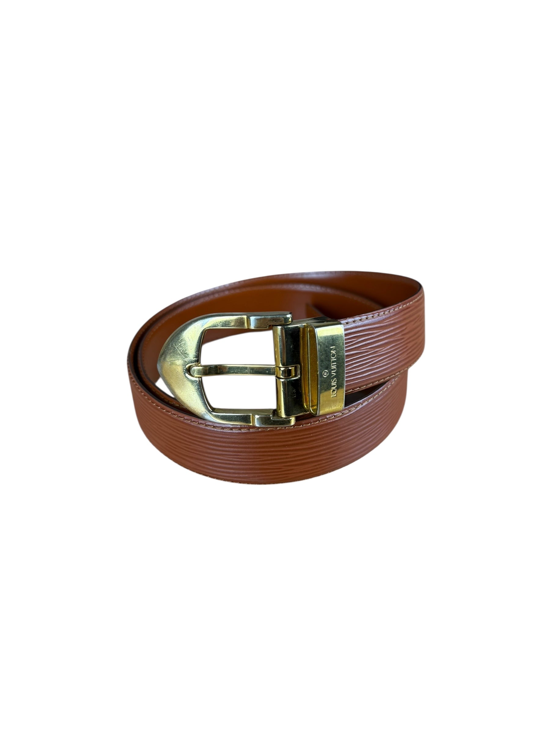 Louis Vuitton Brown Epi Belt