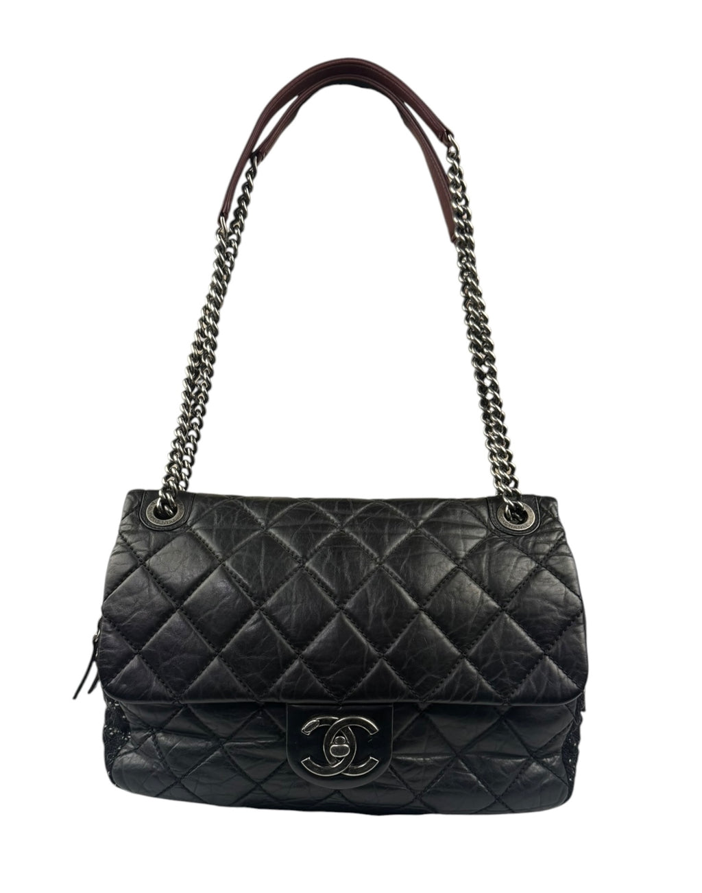 Chanel Black Quilted Calfskin Portobello Flap Bag 2013