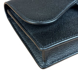 Christian Dior Black Grained Leather Saddle Belt Bag