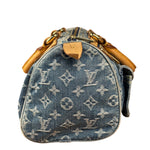 Louis Vuitton Vintage Denim Leather Trim Monogram Neo Speedy 30
