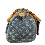 Louis Vuitton Vintage Denim Leather Trim Monogram Neo Speedy 30