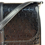 Saint Laurent Black Monogram Patent Leather Shoulder Bag