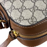 Gucci Brown Leather GG Horsebit Camera Bag 1955