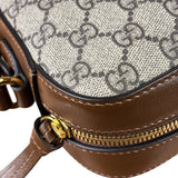 Gucci Brown Leather GG Horsebit Camera Bag 1955