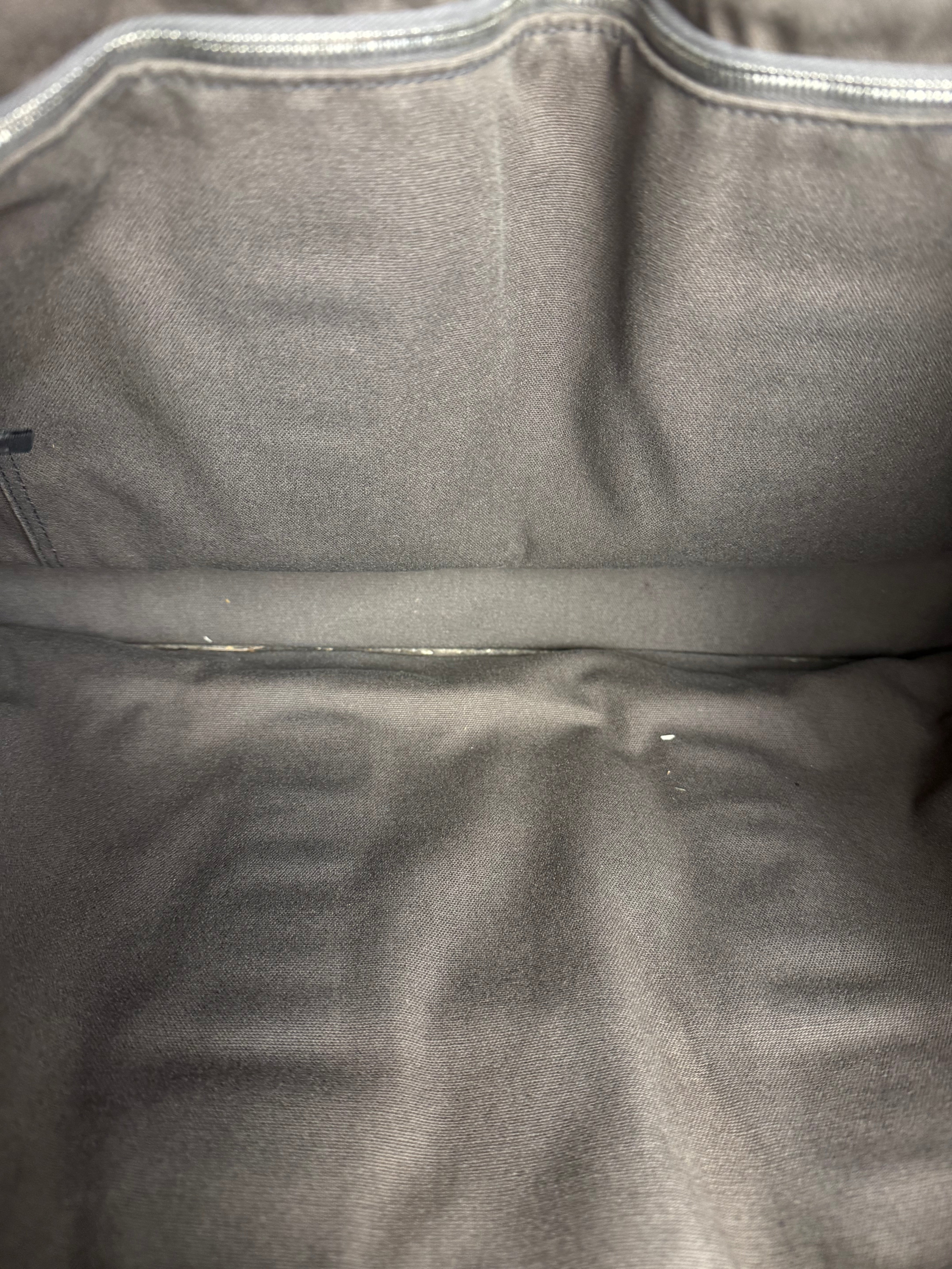 Hermes Grey Canvas Fourre Tout GM