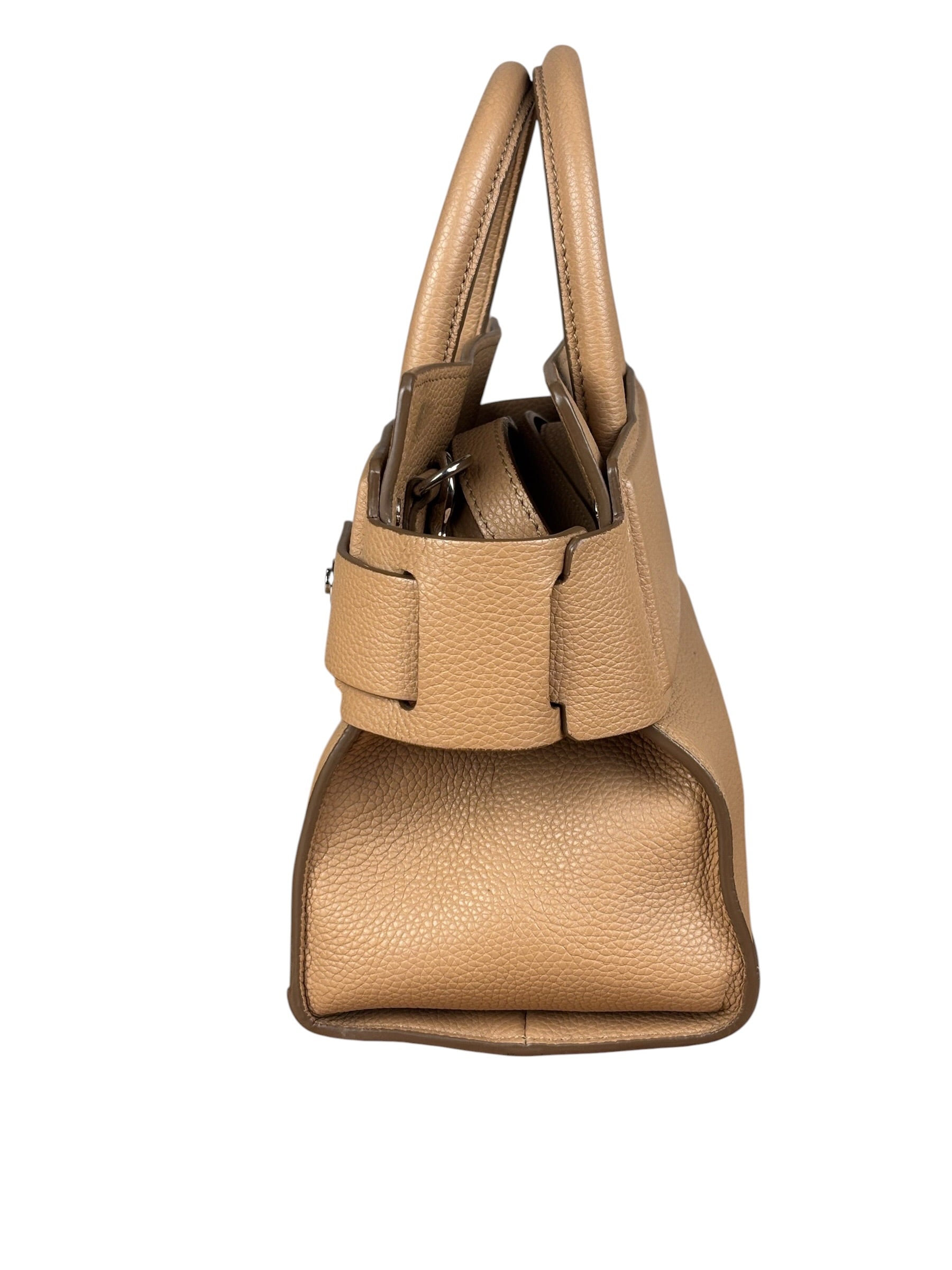 Givenchy Nude Brown Leather Mini Two-Way Handbag
