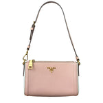 Prada Bicolor Saffiano Leather Mini Pochette