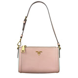 Prada Bicolor Saffiano Leather Mini Pochette