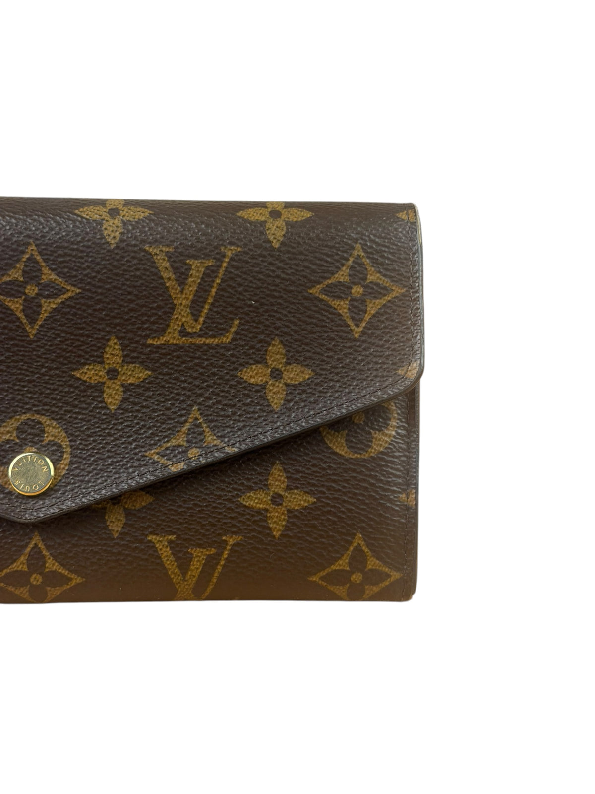 Louis Vuitton Monogram Sarah Flap Long Wallet