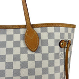 Louis Vuitton Neverfull MM Damier Azure Rose Interior w/ Pouch