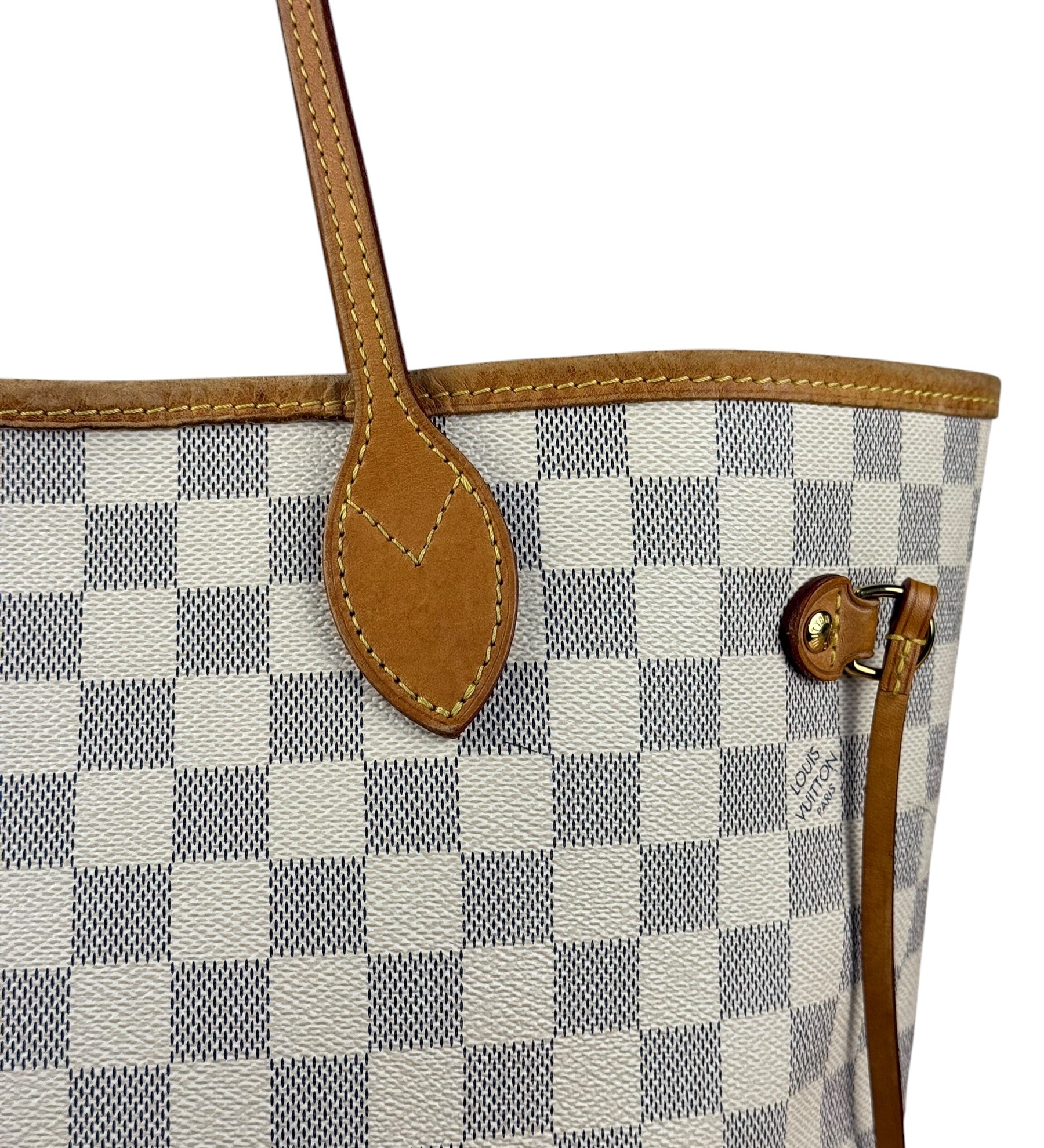 Louis Vuitton Neverfull MM Damier Azure Rose Interior w/ Pouch