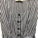 Prada Blue Sleeveless Striped Dress