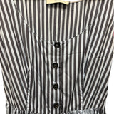 Prada Blue Sleeveless Striped Dress