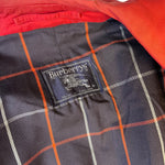 Burberry Vintage Red/Navy Check Mid Length Coat