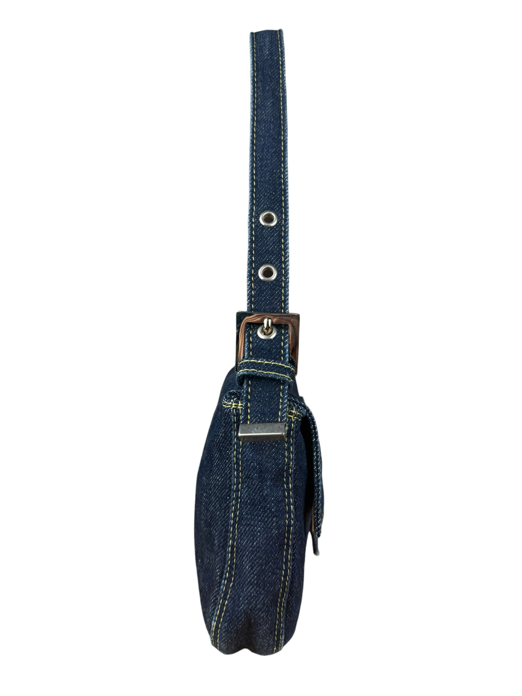 Fendi Vintage Dark Denim Baguette