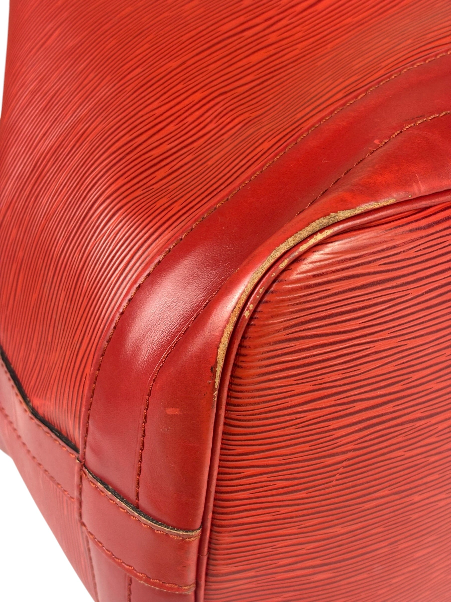 Louis Vuitton Red Epi Leather Noe Bucket Bag MM