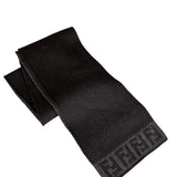 Fendi FF Logo Black Wool Scarf