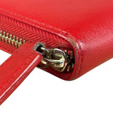 Vivienne Westwood Red Long Zip Orb Wallet