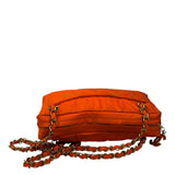 Chanel Orange Quilted Nylon Classic Jersey Camera Bag 2012
