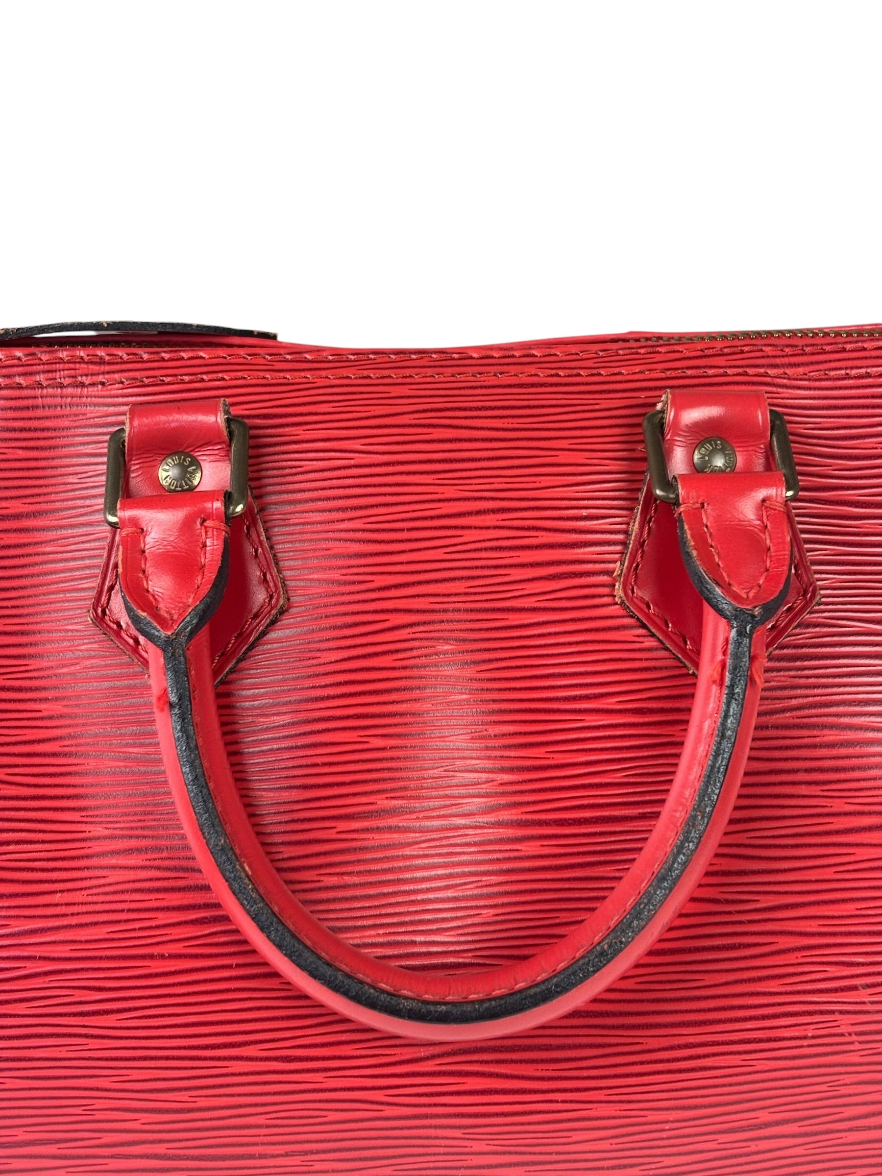 Louis Vuitton Red Epi Leather Speedy 25cm