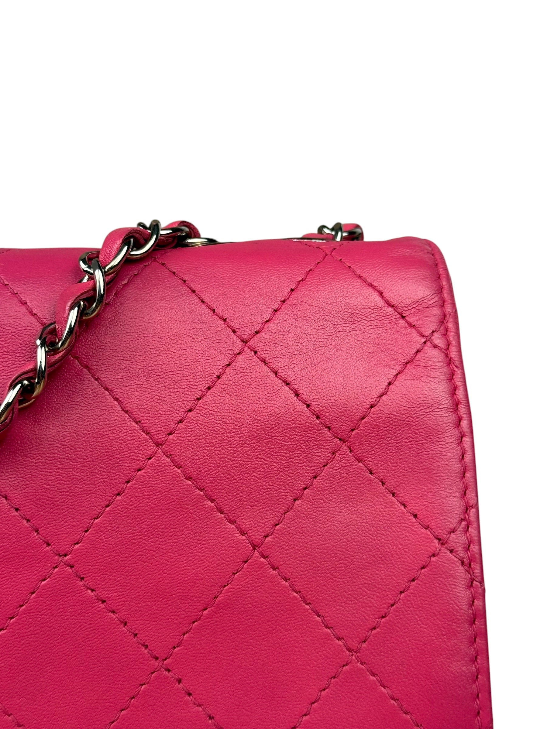 Chanel Pink Quilted Leather Accordion Flap Bag 2014