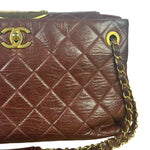 Chanel Burgundy Quilted Leather Portopello Bowler Bag 2014