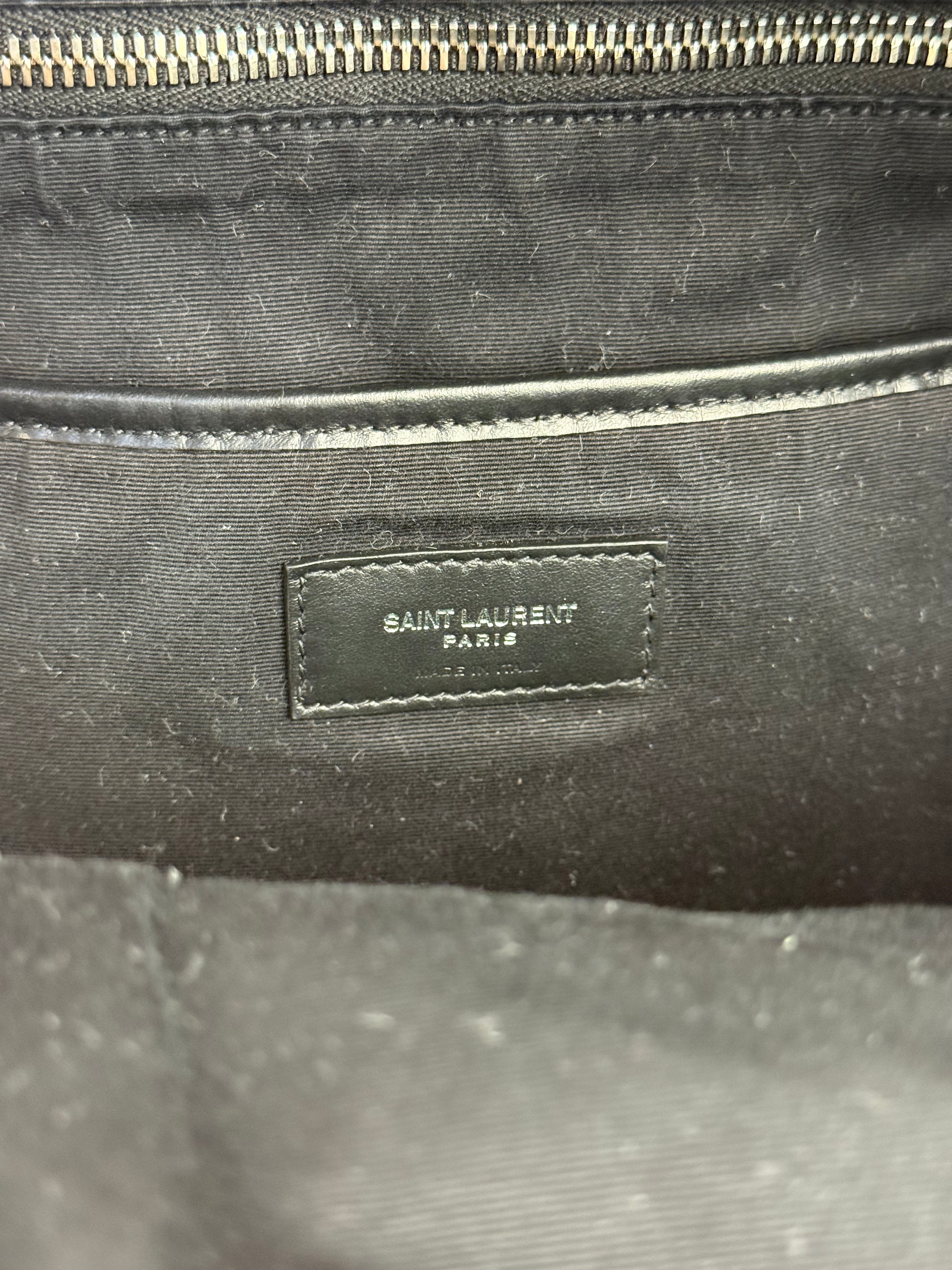 Saint Laurent Black S Canvas Backpack