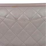 Chanel Light Lilac Calfskin Leather Quilted Flap Chain Bag