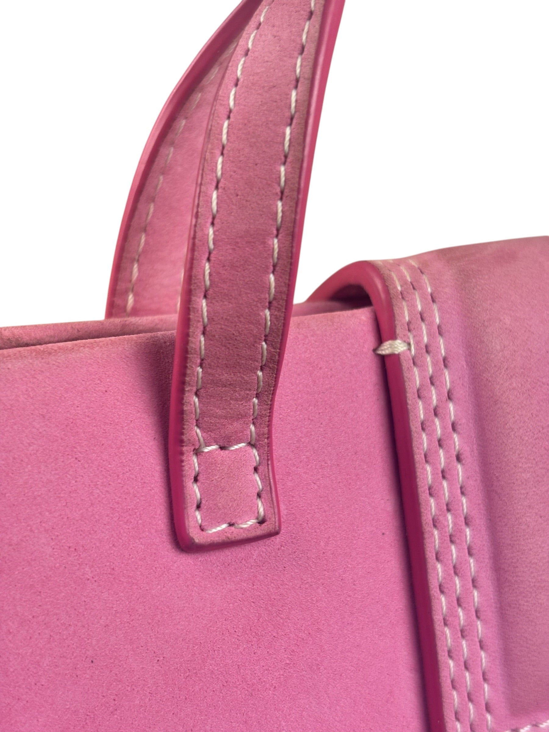 Jacquemus Pink Nubuck Le Porte Hand/Shoulder Bag