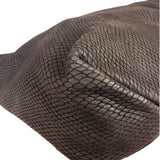 Loewe Vintage Brown Python Embossed Tote