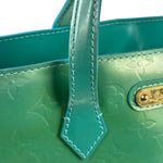 Louis Vuitton Vintage Teal Monogram Vernis Wilshire PM Tote