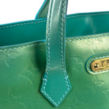 Louis Vuitton Vintage Teal Monogram Vernis Wilshire PM Tote