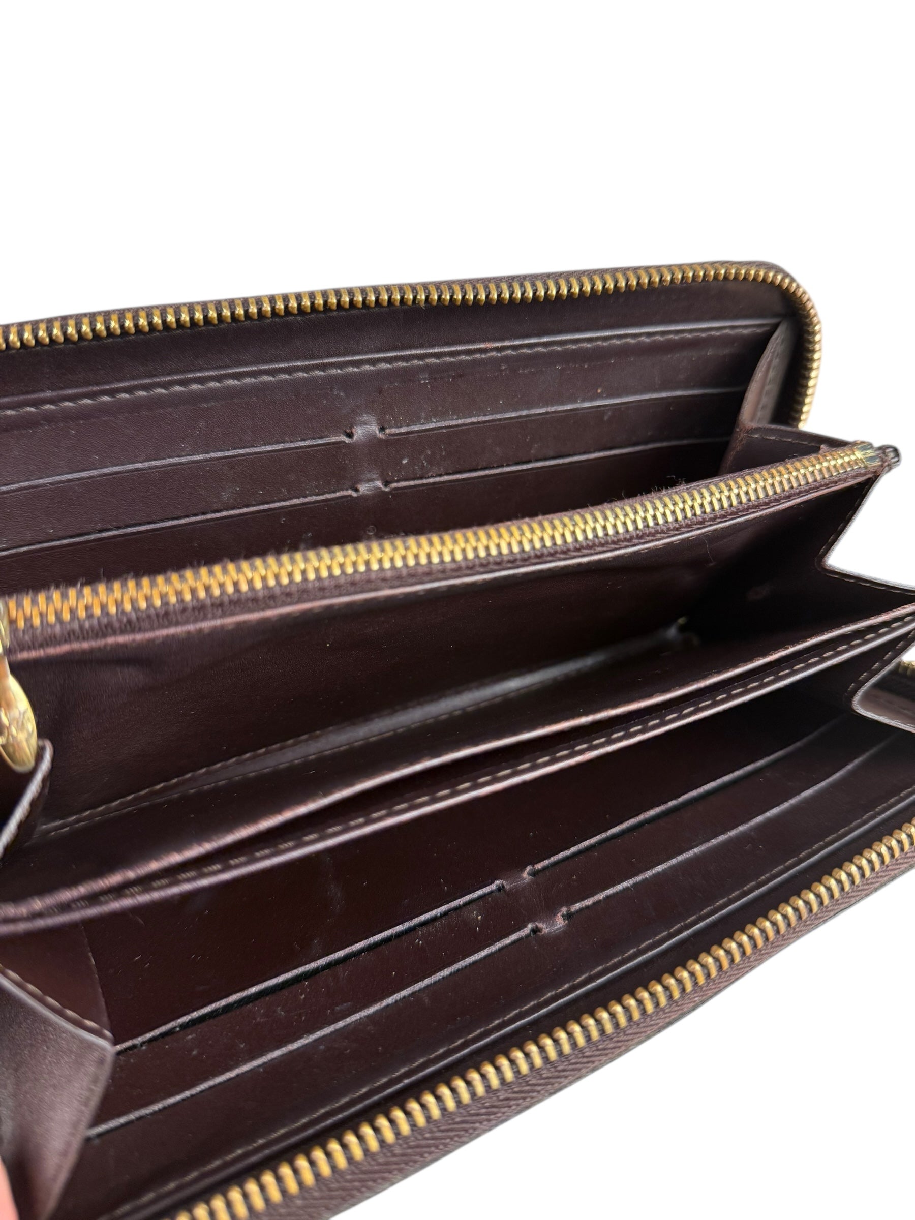 Louis Vuitton Monogram Vernis Amarante Long Zippy Wallet