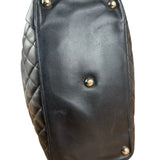 Chanel Black Leather Cambon Ligne Tote 2003