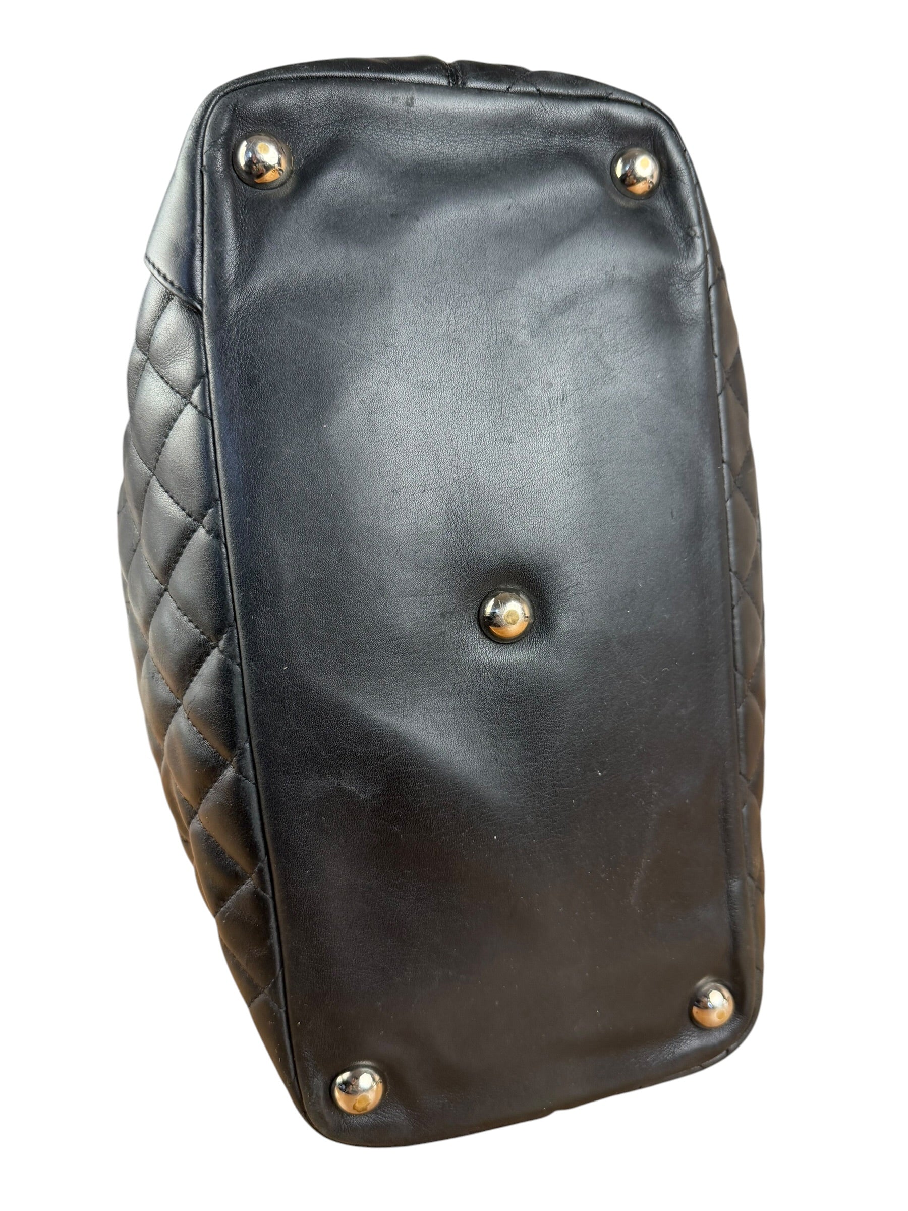 Chanel Black Leather Cambon Ligne Tote 2003
