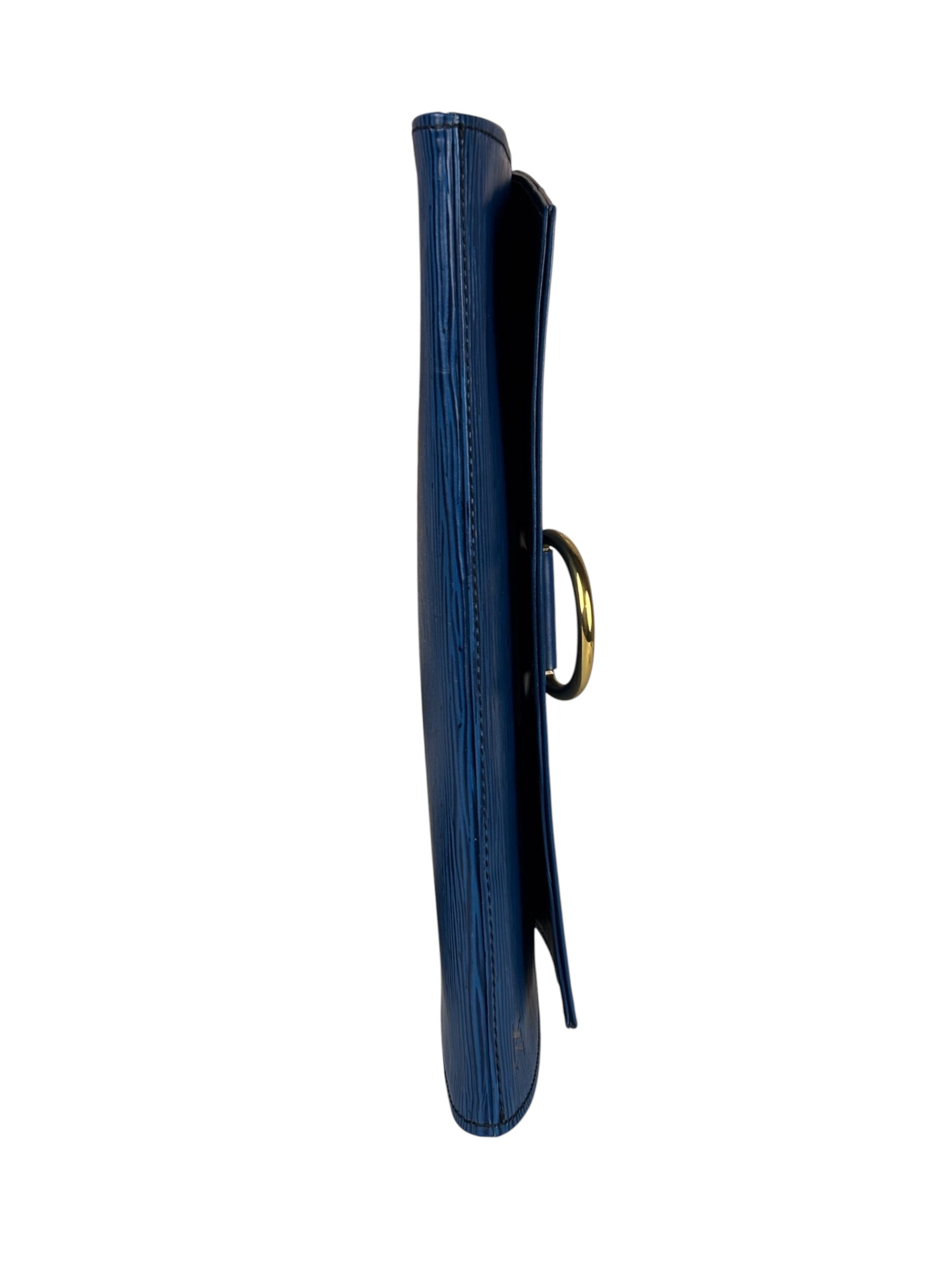 Louis Vuitton Blue Epi Jena Clutch