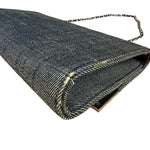 Chanel Denim Chocolate Bar Chain Flap Bag 2002
