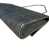Chanel Denim Chocolate Bar Chain Flap Bag 2002