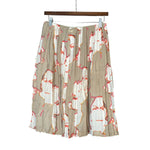 Chanel Vintage Floral Pleaded Skirt