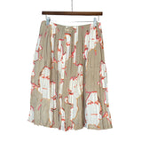 Chanel Vintage Floral Pleaded Skirt